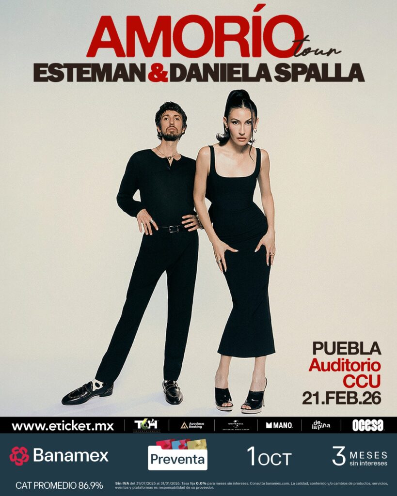 ESTEMAN Y DANIELA SPALLA PUEBLA 2026 AUDITORIO DEL CCU