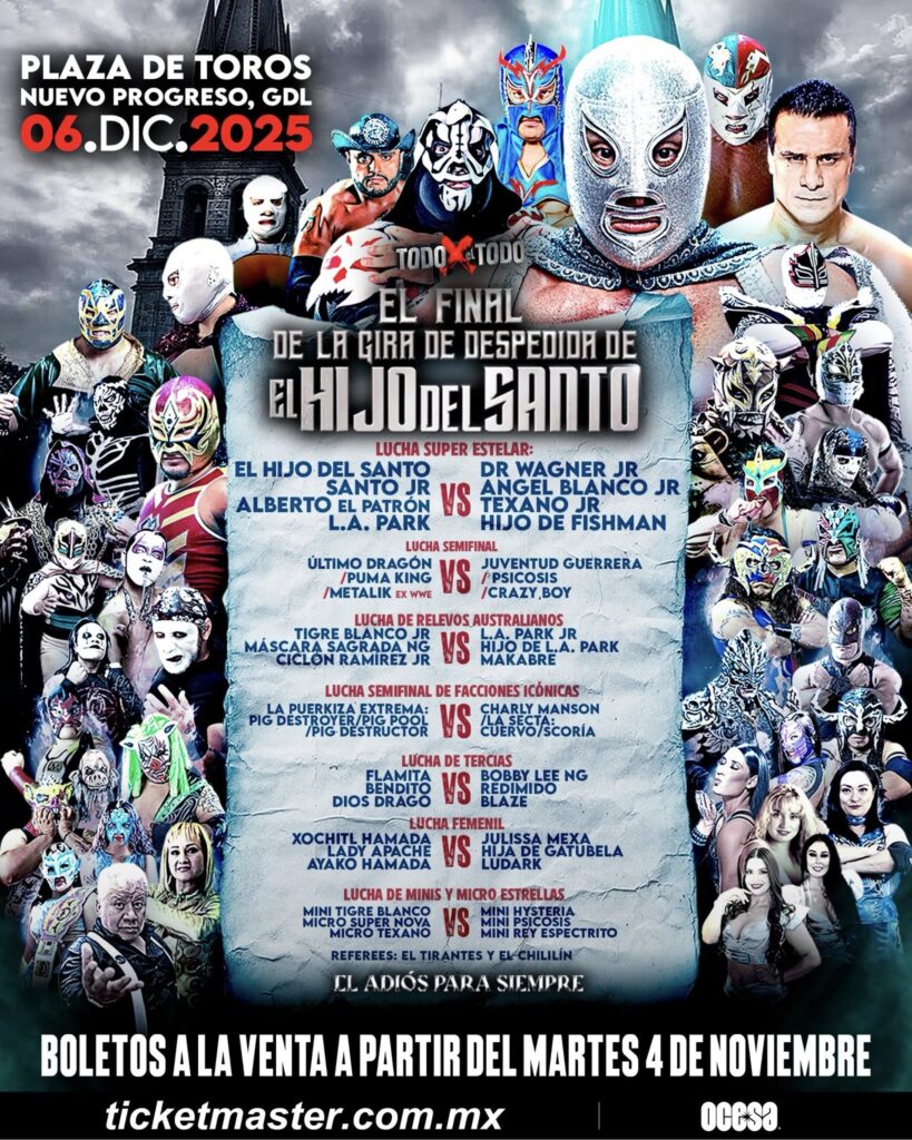 EL HIJO DEL SANTO GUADALAJARA 2025 PLAZA DE TOROS NUEVO PROGRESO