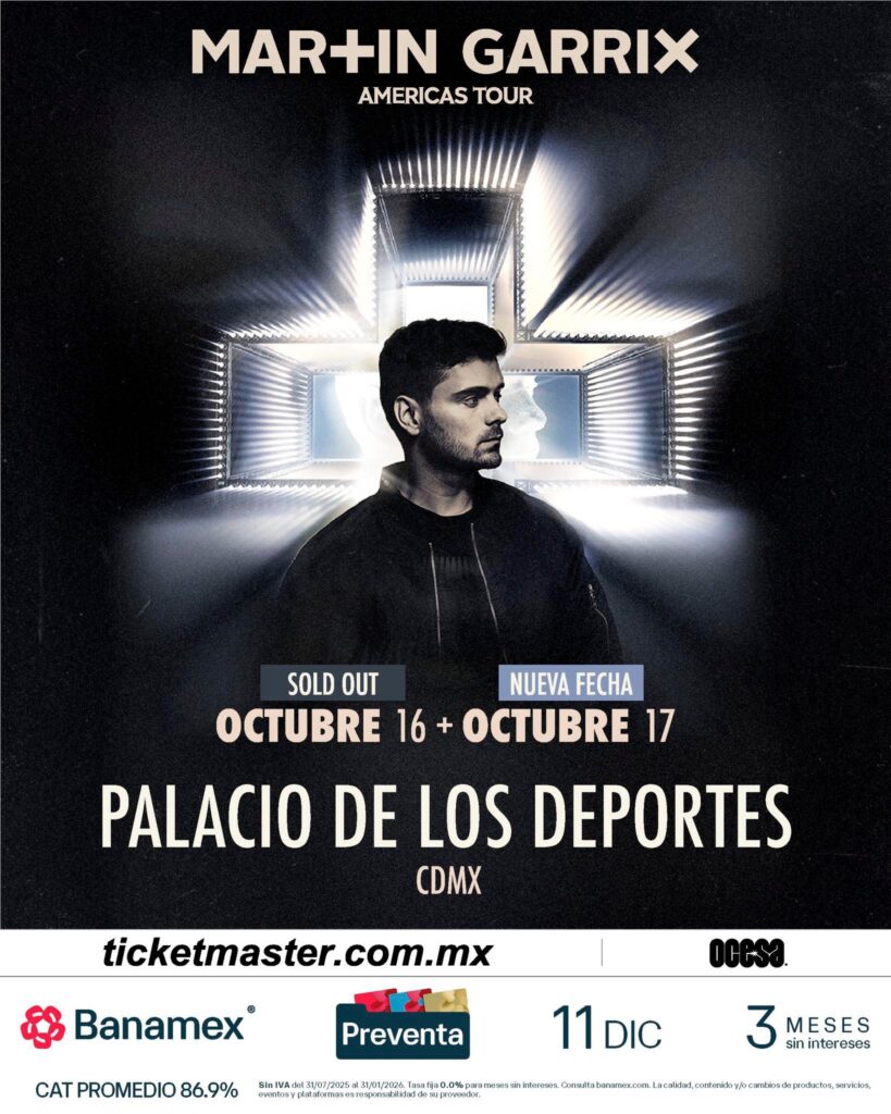 MARTIN GARRIX CDMX 2026 PALACIO DE LOS DEPORTES