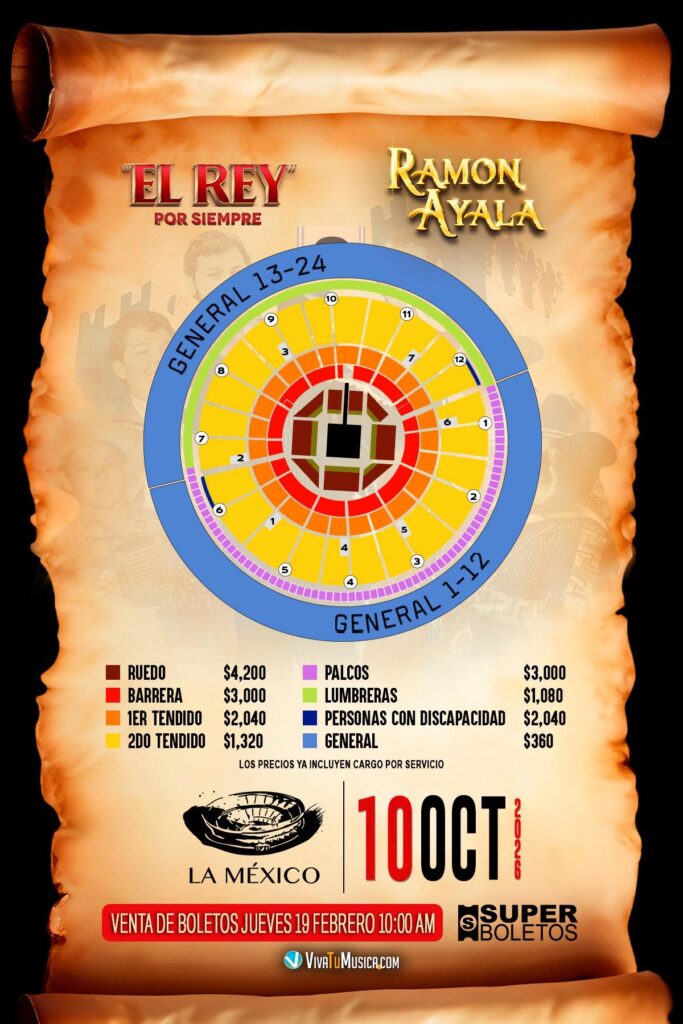 RAMON AYALA CDMX 2026 PLAZA DE TOROS LA MÉXICO