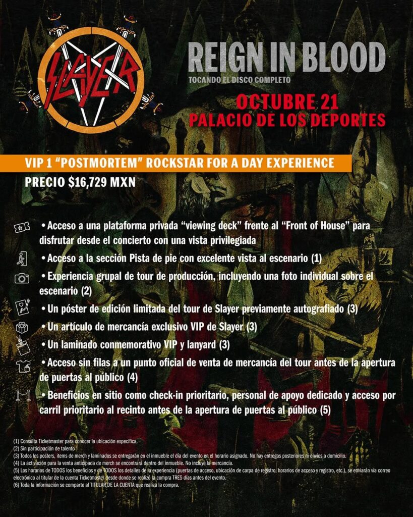 PRECIOS PAQUETES VIP SLAYER CDMX 2026 PALACIO DE LOS DEPORTES