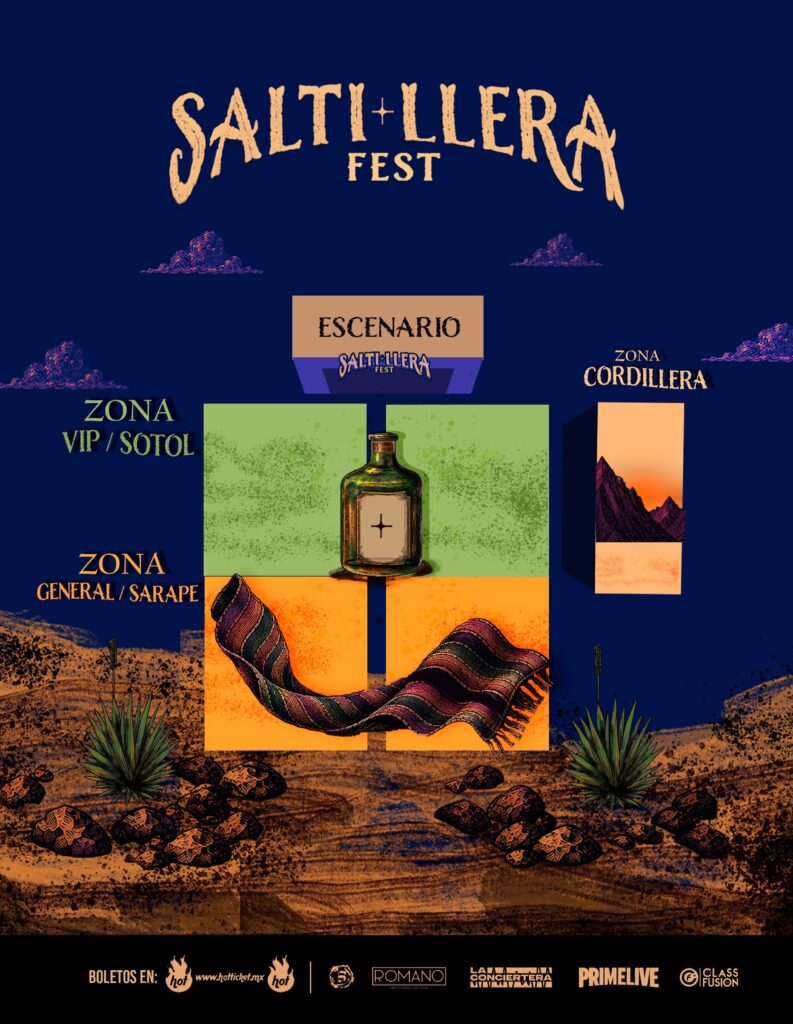 MAPA SALTILLERA FEST 2026 SALTILLO HACIENDA EL MIMBRE