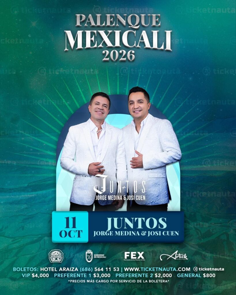 PRECIOS JORGE MEDINA Y JOSI CUEN PALENQUE MEXICALI 2026