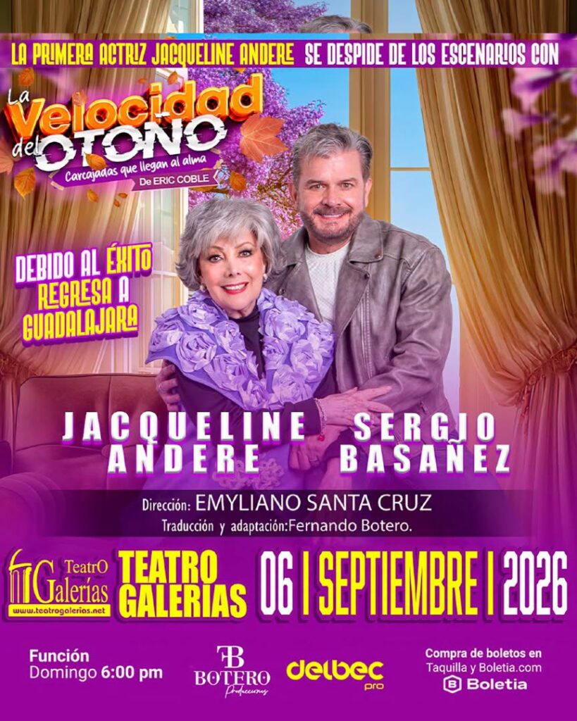 LA VELOCIDAD DEL OTOÑO GUADALAJARA 2026 TEATRO GALERÍAS