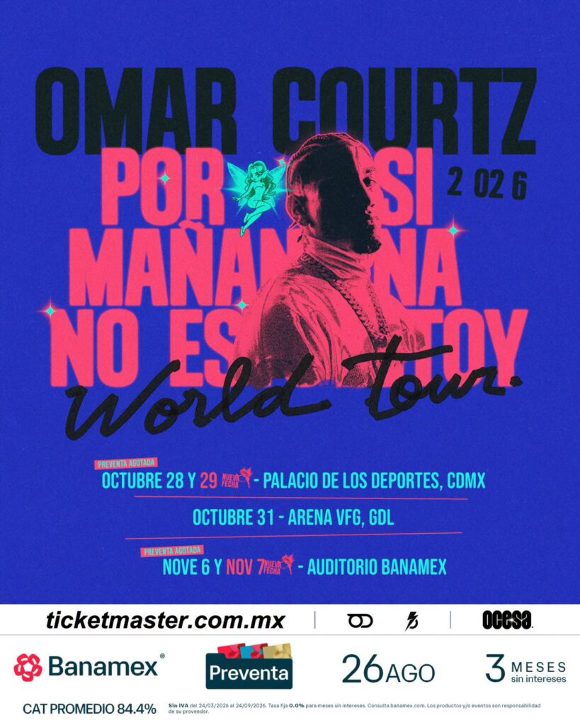 OMAR COURTZ CDMX 2026 PALACIO DE LOS DEPORTES