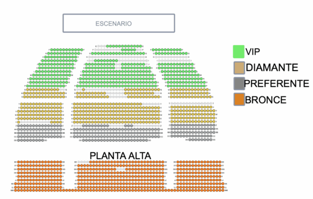 Mapa Auditorio Gota de Plata