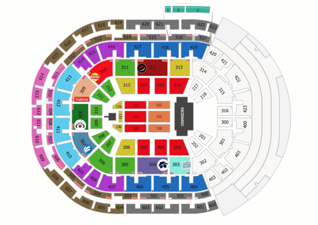MAPA ARENA GUADALAJARA