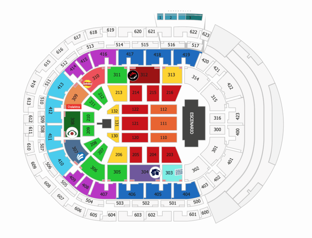 MAPA ARENA GUADALAJARA