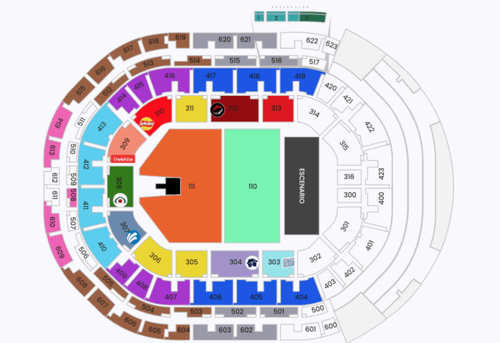 MAPA ARENA GUADALAJARA