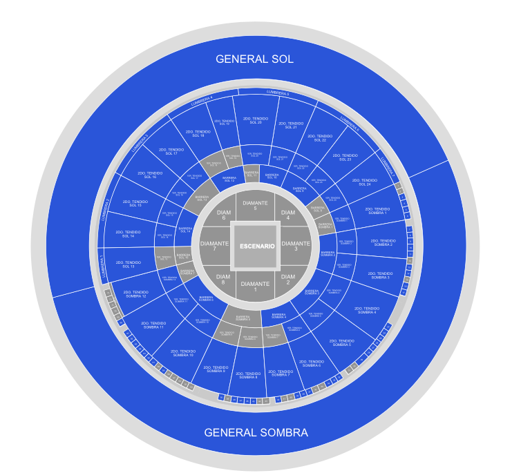 mapa Monumental Plaza de Toros La México