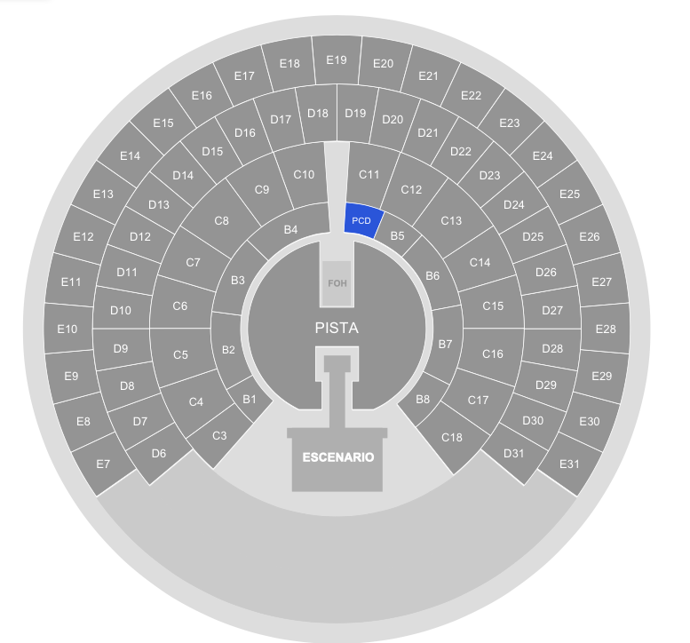 MAPA PALACIO DE LOS DEPORTES