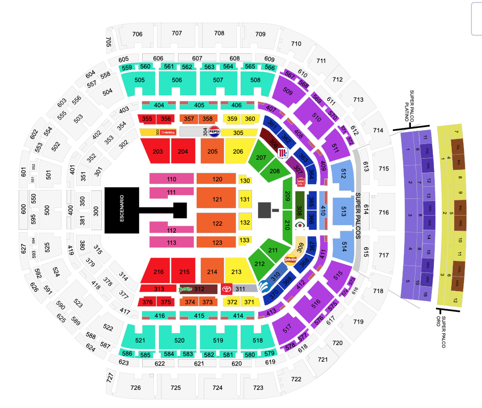 MAPA ARENA CDMX