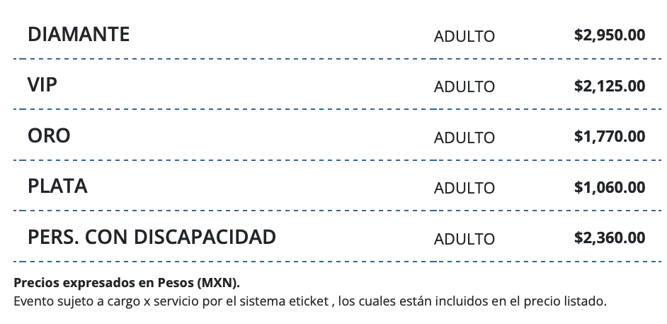 PRECIOS LEIRE MARTÍNEZ QUERÉTARO 2026 TEATRO METROPOLITANO
