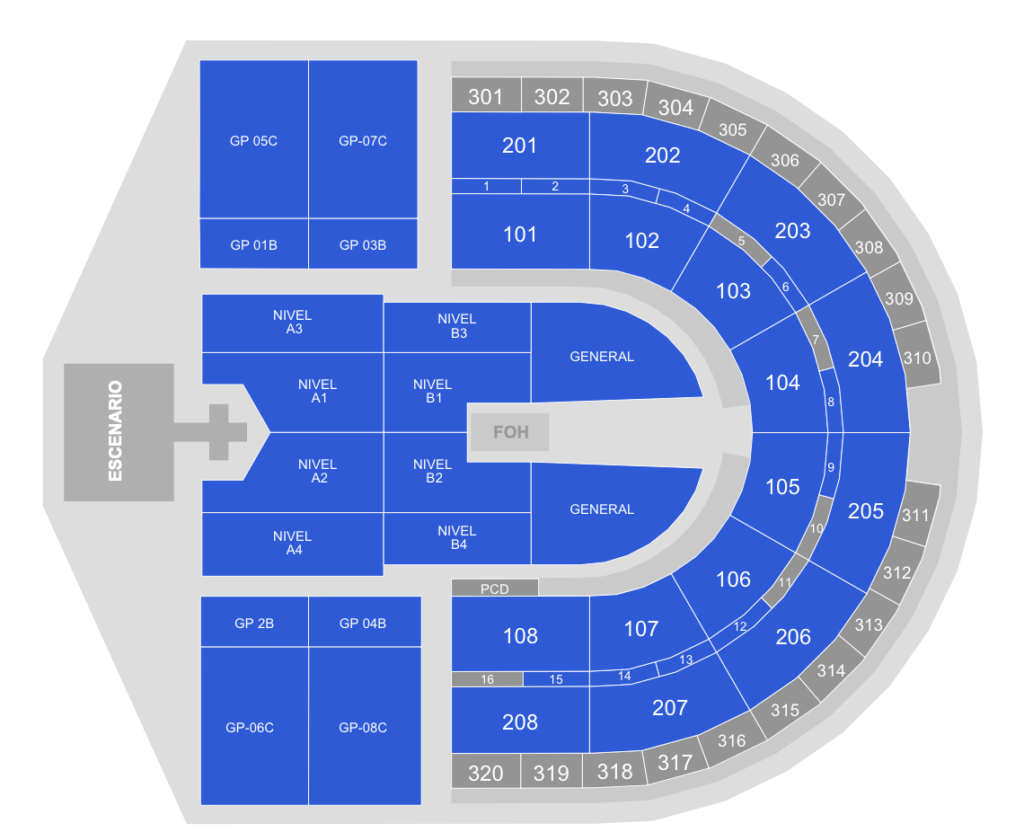 MAPA ARENA VFG