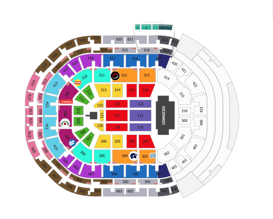 MAPA ARENA GUADALAJARA
