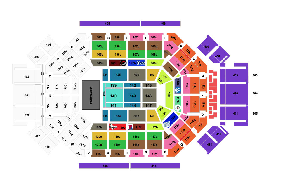 MAPA ARENA MONTERREY
