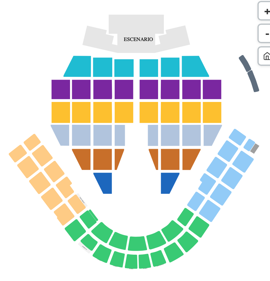 mapa de precios JULIÓN ÁLVAREZ PUEBLA 2026 ESTADIO HERMANOS SERDÁN