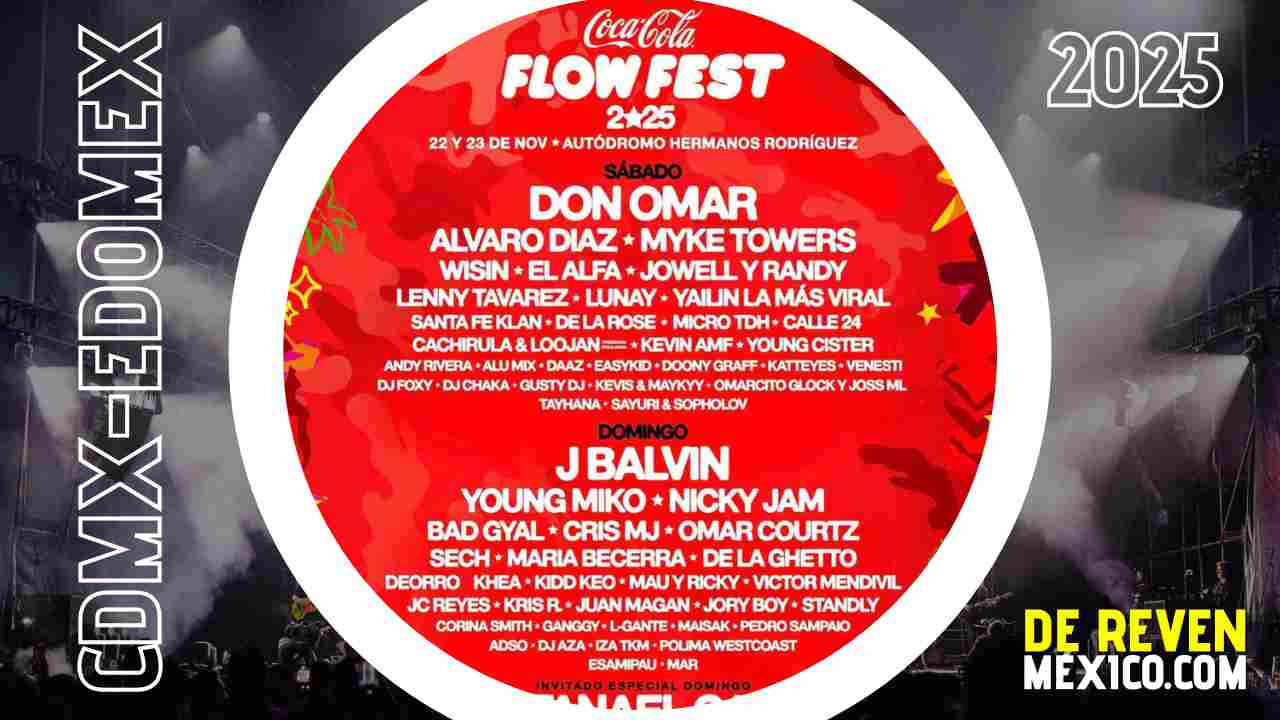 COCA COLA FLOW FEST 2025 CDMX AUTÓDROMO HERMANOS RODRÍGUEZ