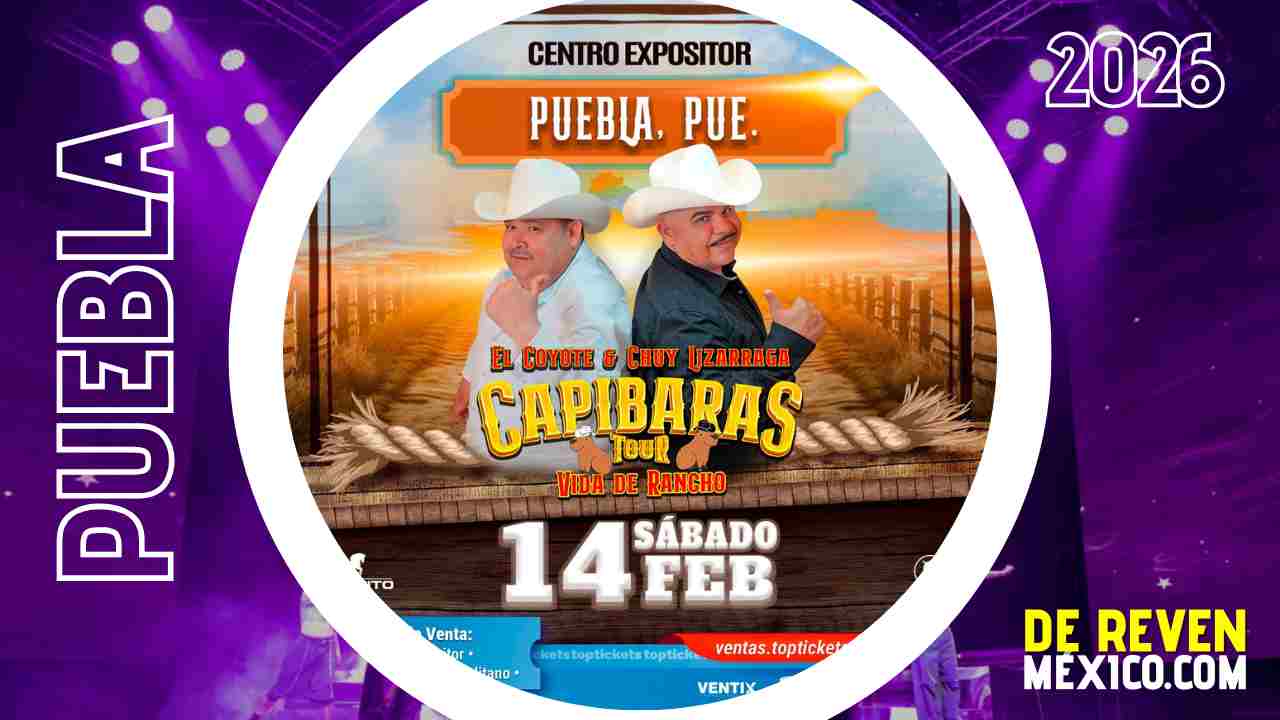 EL COYOTE Y CHUY LIZÁRRAGA PUEBLA 2026 CENTRO EXPOSITOR