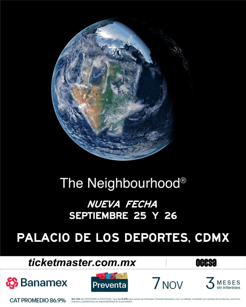 THE NEIGHBOURHOOD CDMX 2026 PALACIO DE LOS DEPORTES