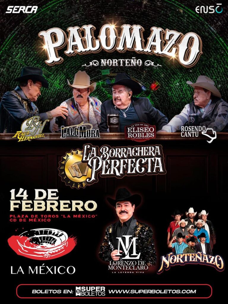 PALOMAZO NORTEÑO CDMX 2026 PLAZA DE TOROS LA MÉXICO
