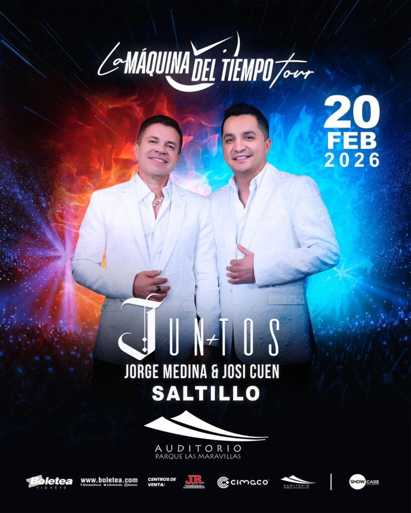 JORGE MEDINA Y JOSI CUEN SALTILLO 2026 AUDITORIO PARQUE LAS MARAVILLAS