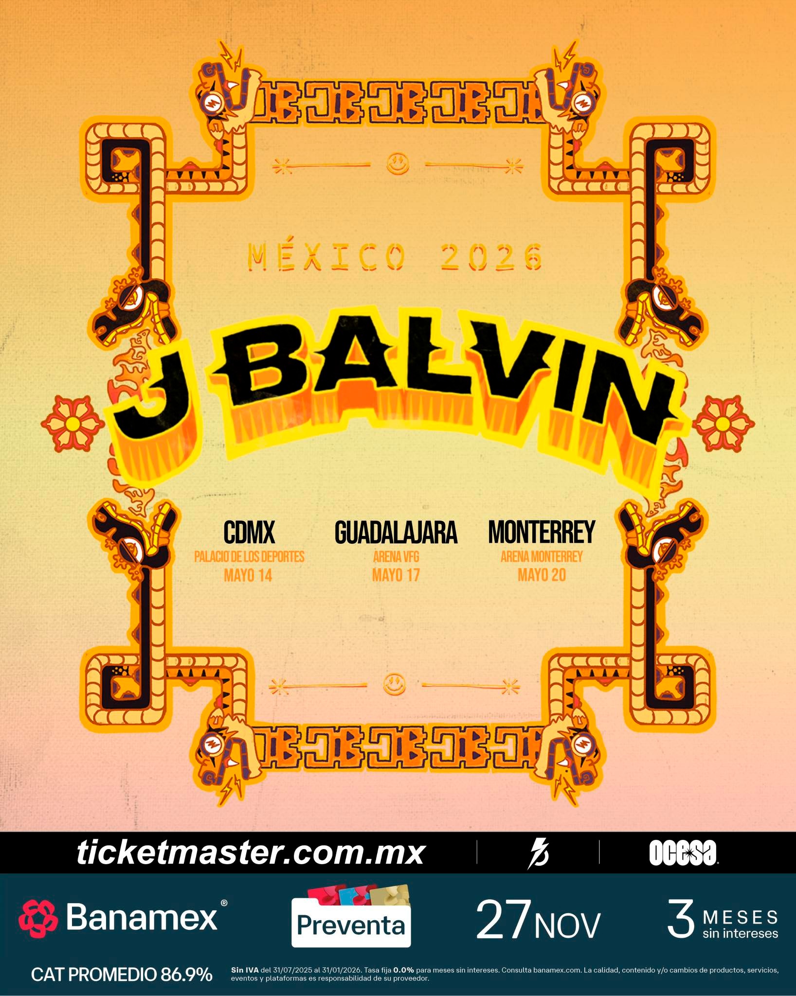 J BALVIN ARENA MONTERREY 2026