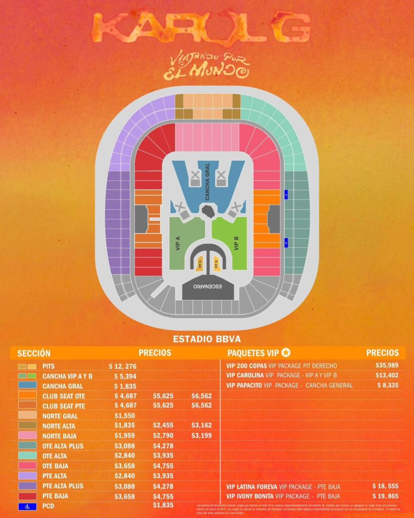 KAROL G MONTERREY 2026 ESTADIO BBVA
