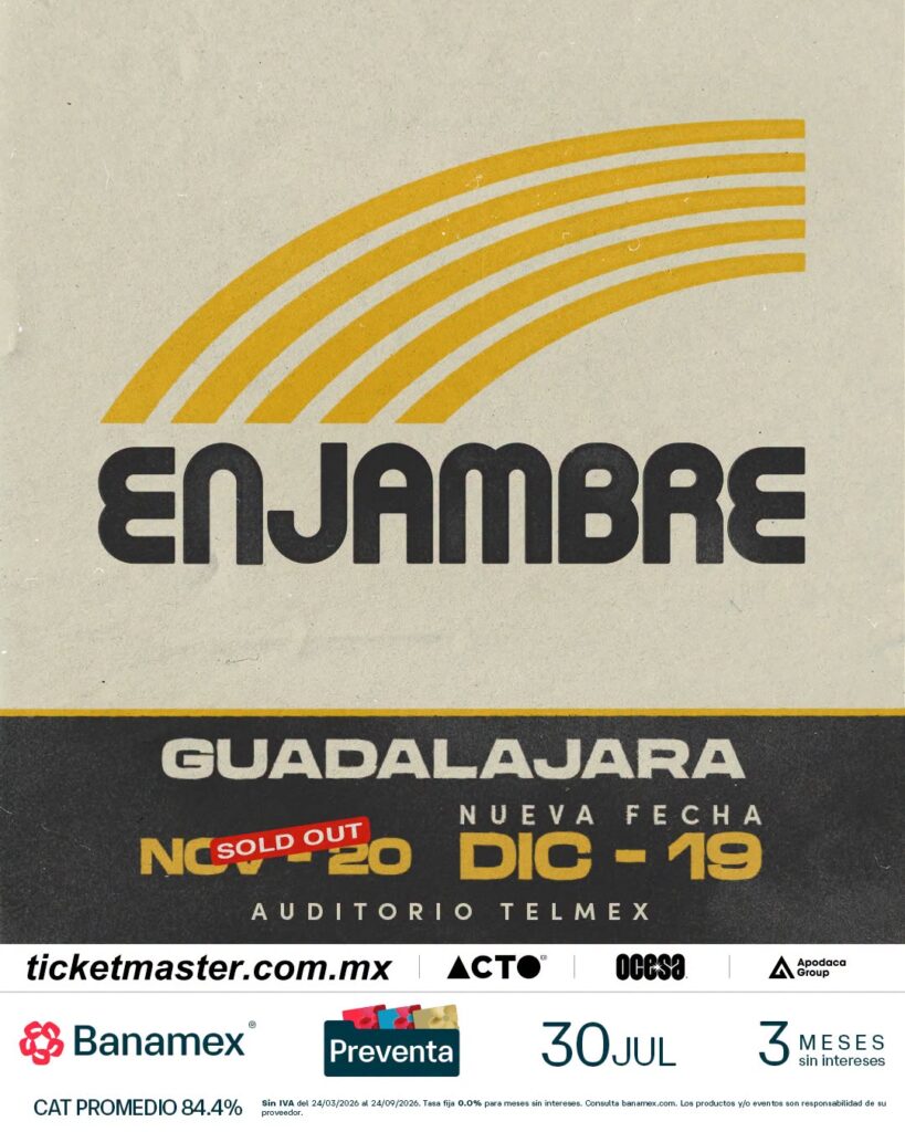 ENJAMBRE GUADALAJARA 2026 AUDITORIO TELMEX