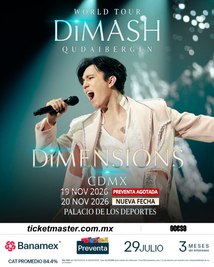 DIMASH QUDAIBERGEN CDMX 2026 PALACIO DE LOS DEPORTES