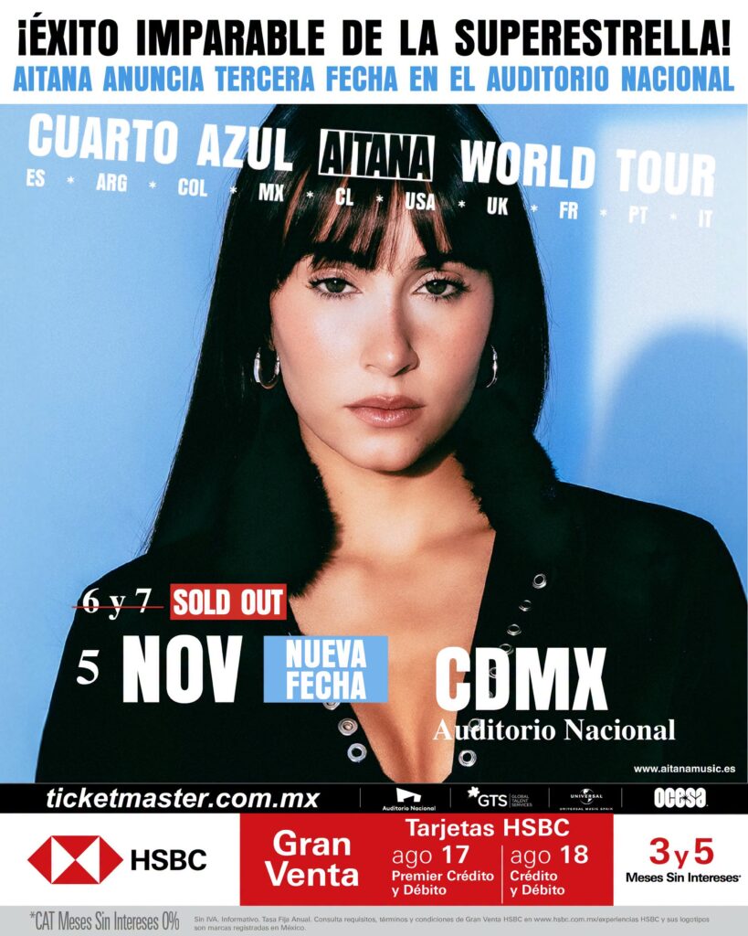 AITANA CDMX 2026 AUDITORIO NACIONAL