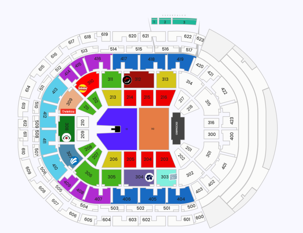MAPA ARENA GUADALAJARA