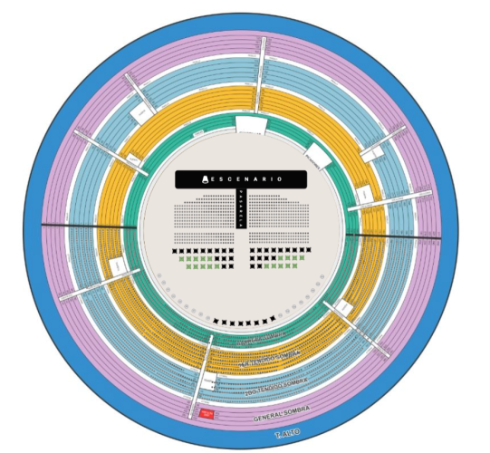 Mapa Plaza de Toros Monumental Morelia