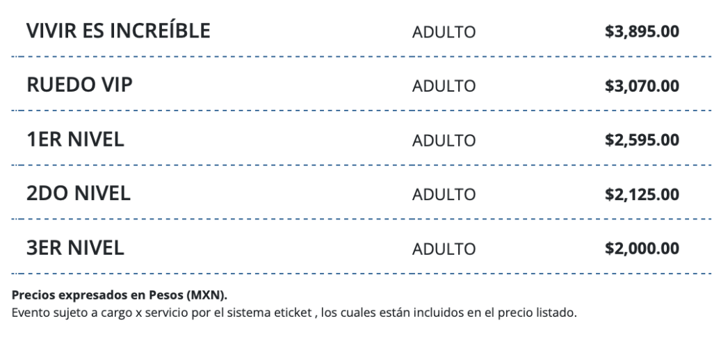 PRECIOS AITANA PUEBLA 2026 AUDITORIO GNP SEGUROS