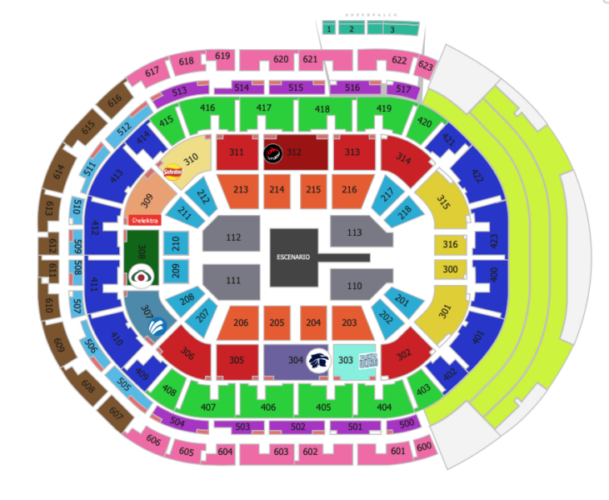 MAPA ARENA GUADALAJARA