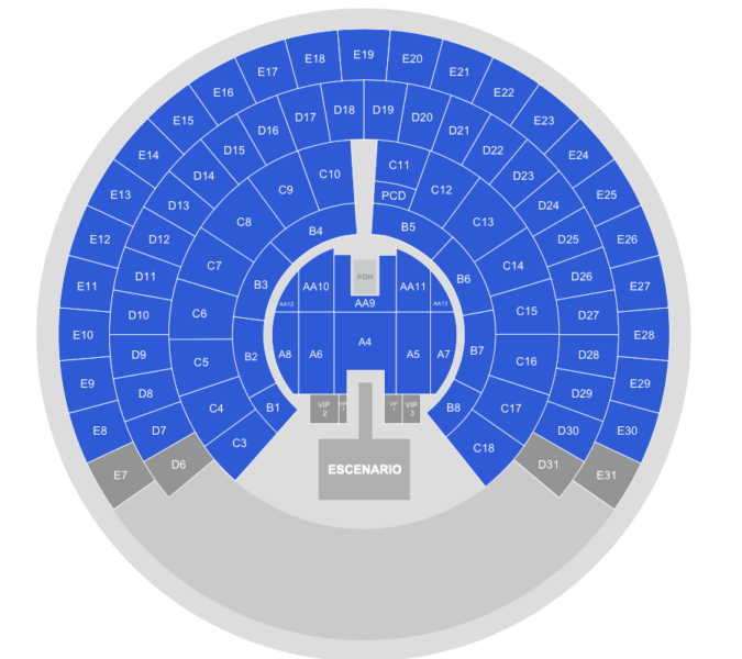 MAPA PALACIO DE LOS DEPORTES