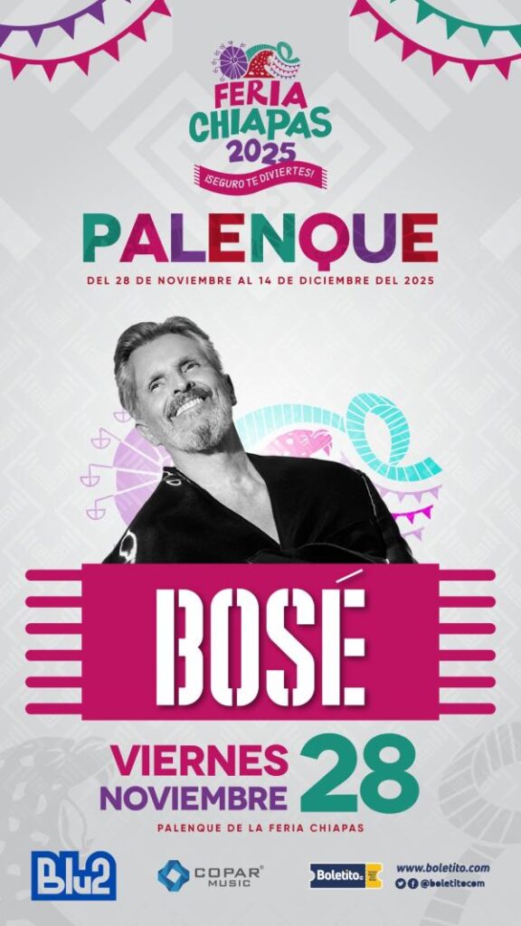MIGUEL BOSÉ PALENQUE CHIAPAS 2025