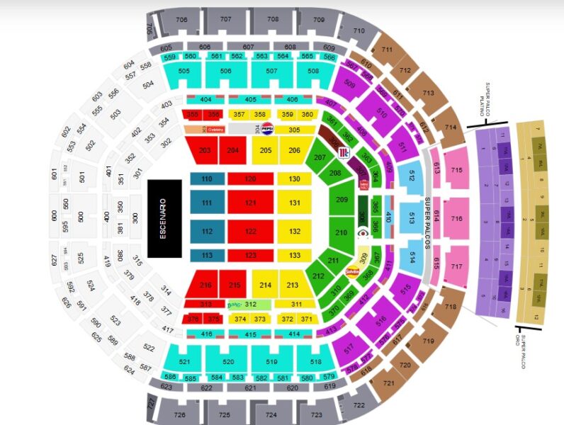 MAPA DE ARENA CDMX