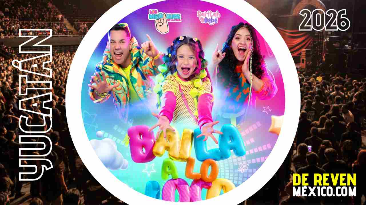 LOS MEÑIQUES DE LA CASA Y SARITAH BEBÉ MÉRIDA 2026 AUDITORIO COCA COLA LA ISLA
