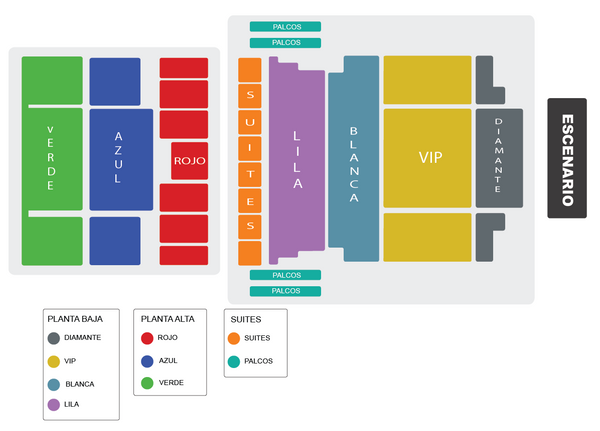 Mapa Auditorio Arema Explanada Puebla