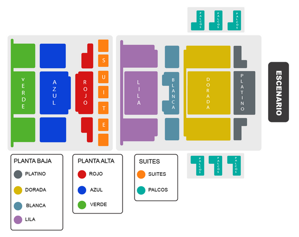 Mapa Auditorio Arema Explanada Puebla