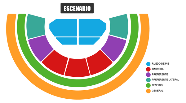 MAPA HUMBE MEXICALI 2026 PLAZA DE TOROS CALAFIA
