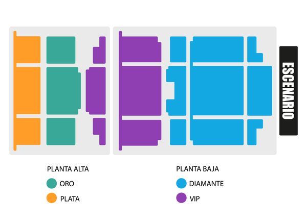 Mapa Auditorio Arema Explanada Pachuca