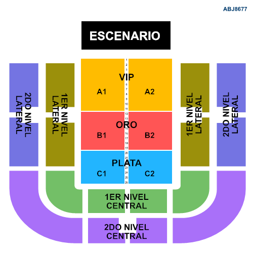 MAPA JESSE Y JOY VERACRUZ 2026 AUDITORIO BENITO JUÁREZ