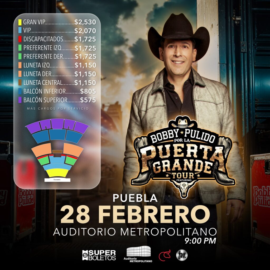 MAPA DE PRECIOS BOBBY PULIDO EN PUEBLA 2026