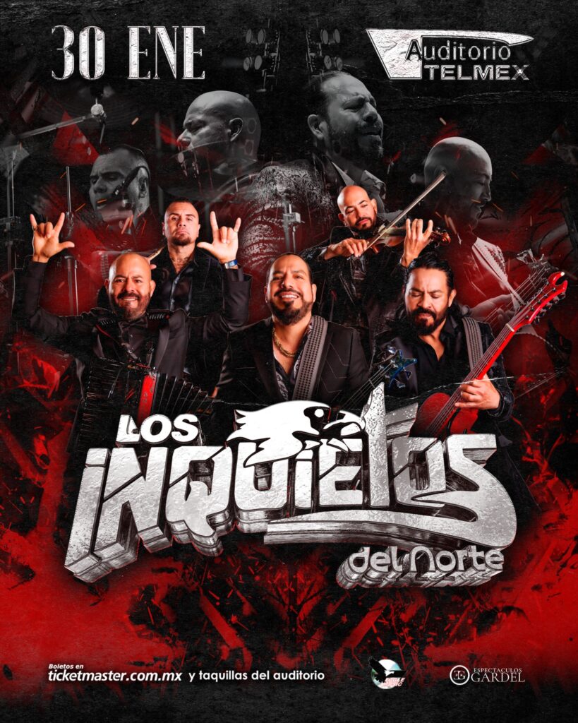 LOS INQUIETOS DEL NORTE GUADALAJARA 2026 AUDITORIO TELMEX