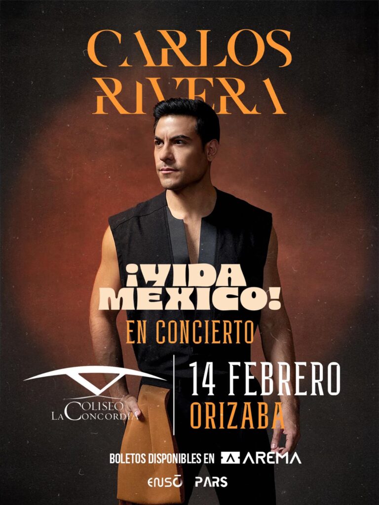 CARLOS RIVERA ORIZABA 2026 COLISEO LA CONCORDIA