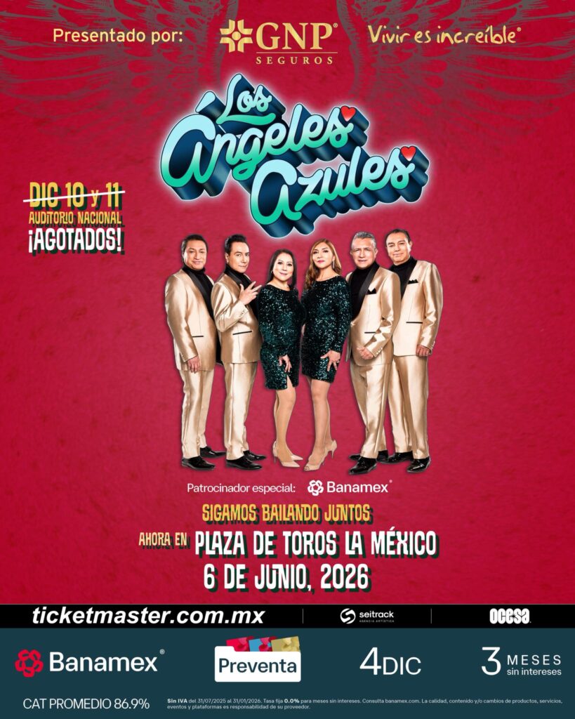 LOS ÁNGELES AZULES CDMX 2026 PLAZA DE TOROS LA MÉXICO