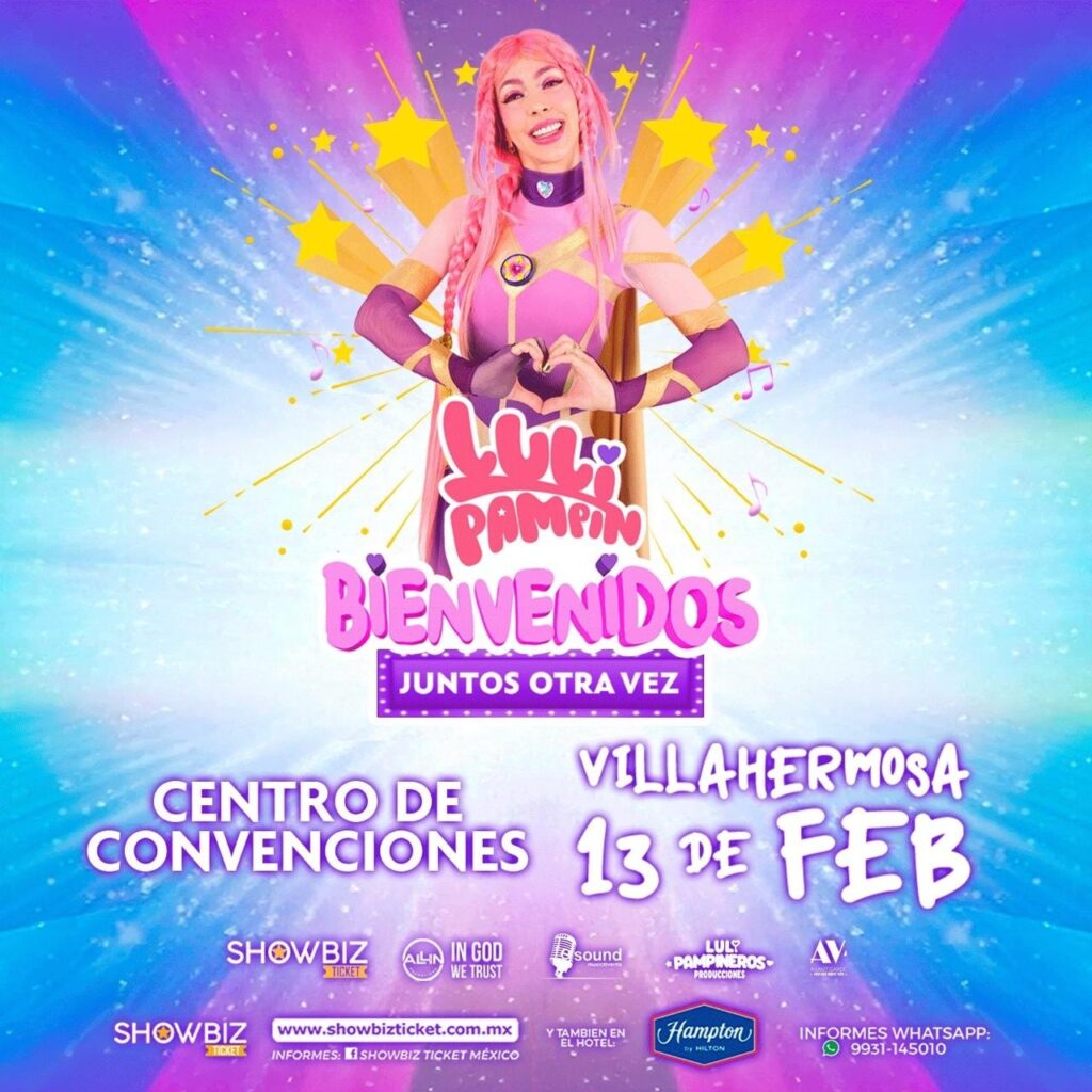 LULI PAMPIN VILLAHERMOSA 2026 CENTRO DE CONVENCIONES