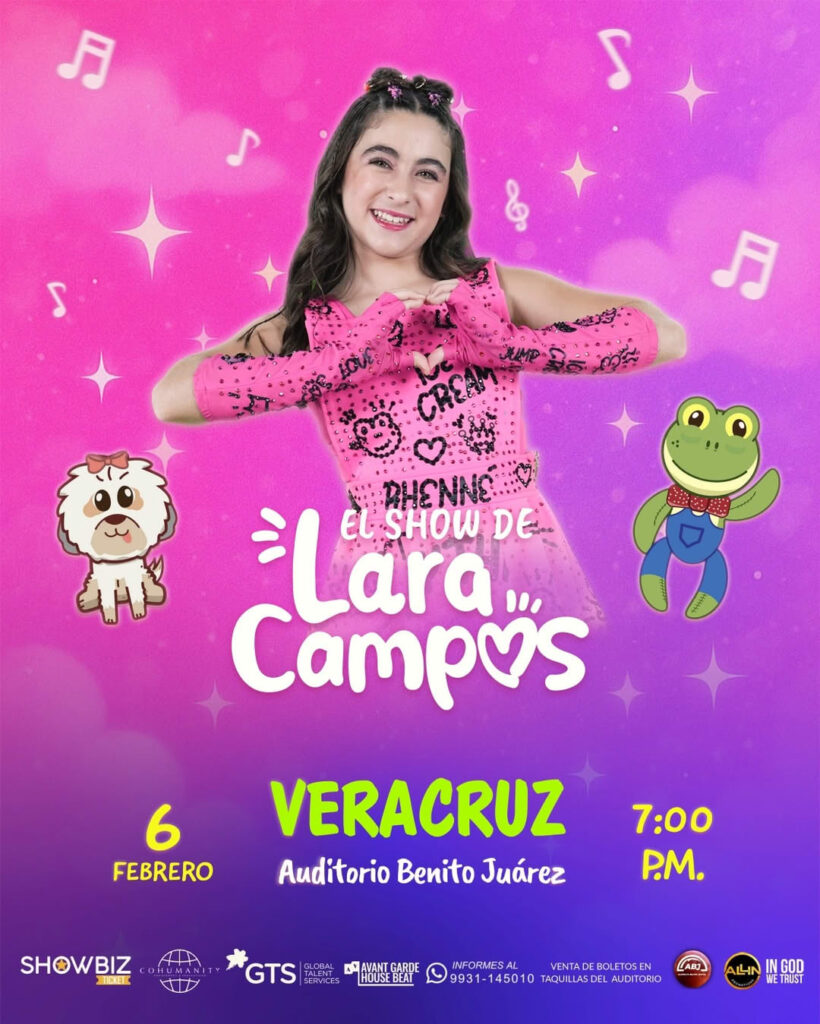 LARA CAMPOS VERACRUZ 2026 AUDITORIO BENITO JUÁREZ